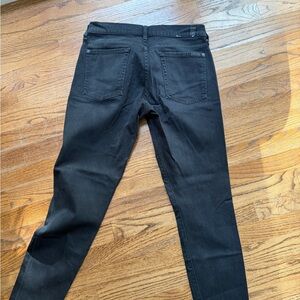 7 For All Mankind Women's Black Skinny Jeans